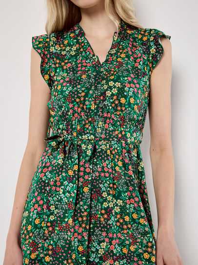 Ditsy Floral Ruffle Mini Dress