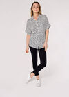 Ikat Dot Shirt, White, large
