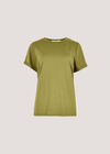 Cotton Modal T-Shirt, Khaki, large