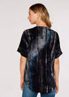 Burn Out Zip Top, Blue, large