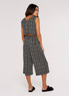 Batik Chevron Jumpsuit, Black, large