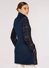 Mix & Match Patchwork Coat, Navy, large