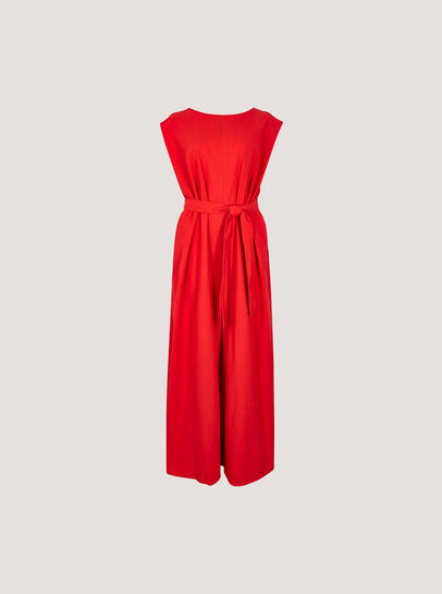 Wide Leg Cotton Jumpsuit