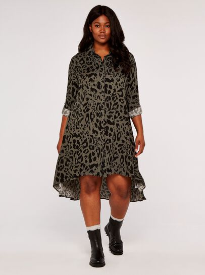 Cheetah Shirt Dress