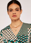 Chipping Choker Necklace, Gold, large