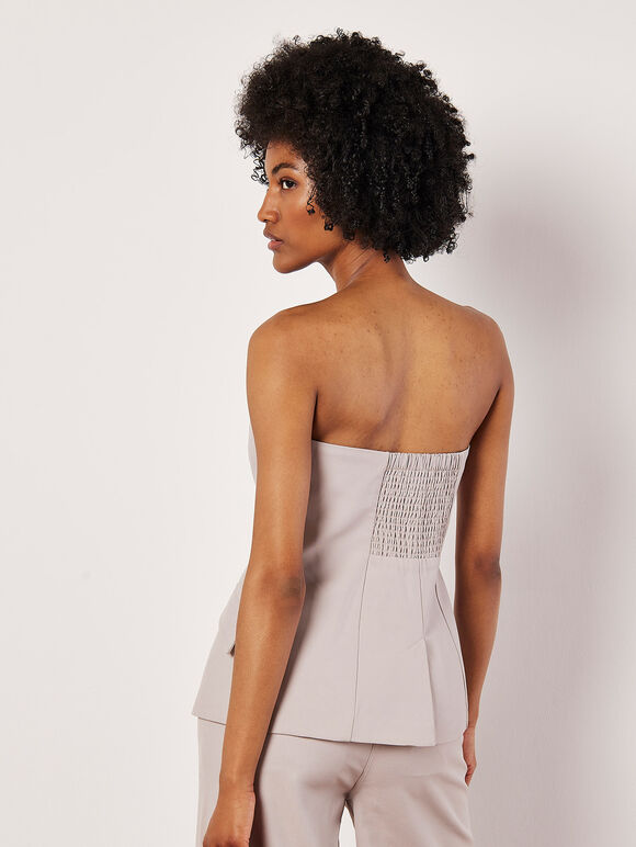 Tailored Bandeau Waistcoat, Stone, large