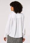 Balloon Sleeve Shirt, White, large