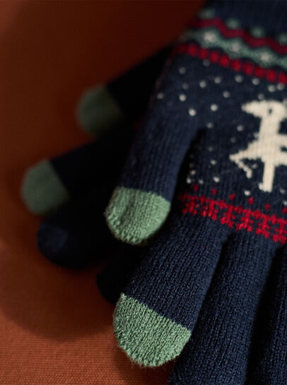 Reindeer Pattern Gloves