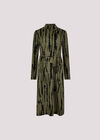 Tie Dye Soft Knit Midi Dress, Khaki, large