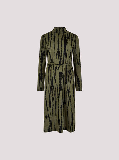 Tie Dye Soft Knit Midi Dress