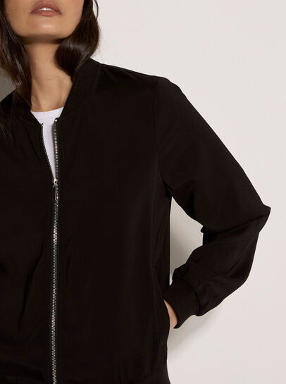 Lightweight Woven Bomber Jacket