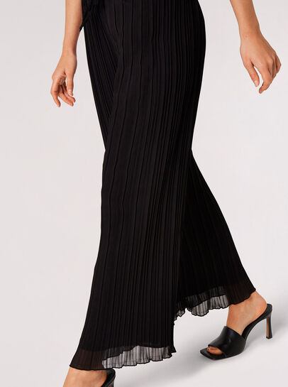 Chiffon Pleated Longline Culottes