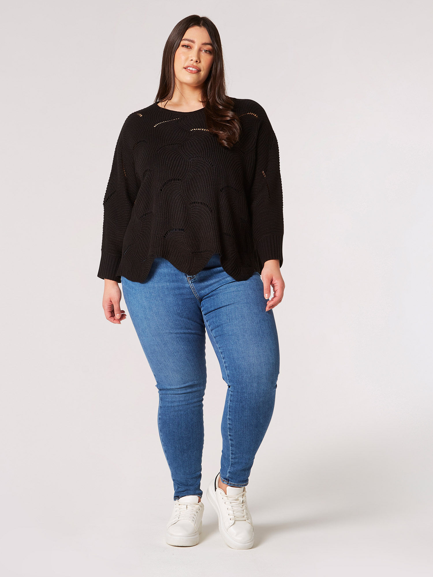 Black batwing jumper clearance