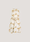 Embroidered Palms Minii Dress, Cream, large