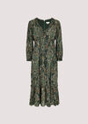 Paisley Ruffle Midaxi Dress, , large