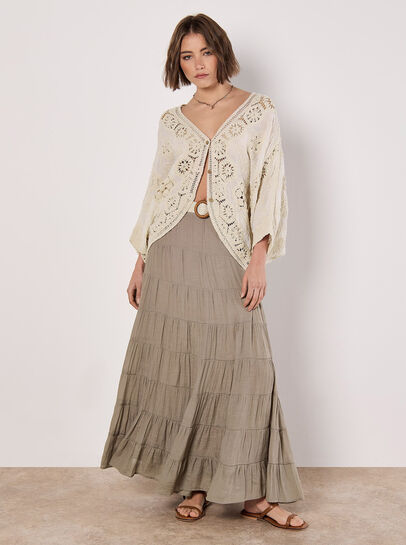 Tiered Maxi Skirt