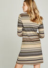 Multi Stripe Tunic Dress, Stone, large