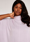 Curve Soft Marl Neck Top, Lilac, large