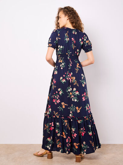 Watercolour Floral Maxi Dress