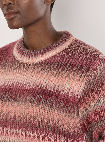 Chunky Knit Tonal Stripe Jumper