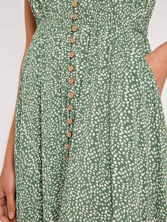 Crochet Maxi dress, Green, large
