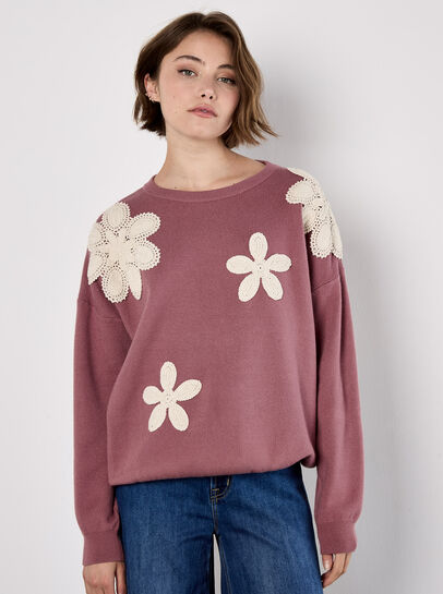 Crochet Daisies Jumper