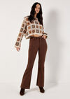 Crochet Squares Cropped Jumper, Stone, large