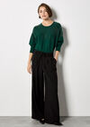 Stud Embellished Batwing Jumper, Green, large