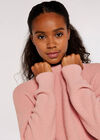 Fuzzy Crop Jumper, Pink, large