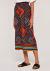 Border Print Culottes, Red, large