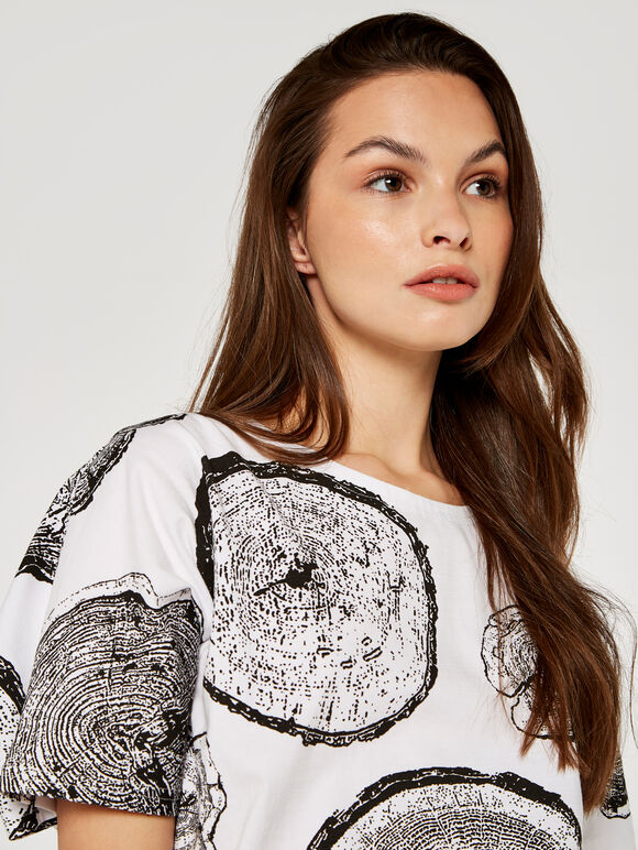 Tree Trunk Tee, Cream, large