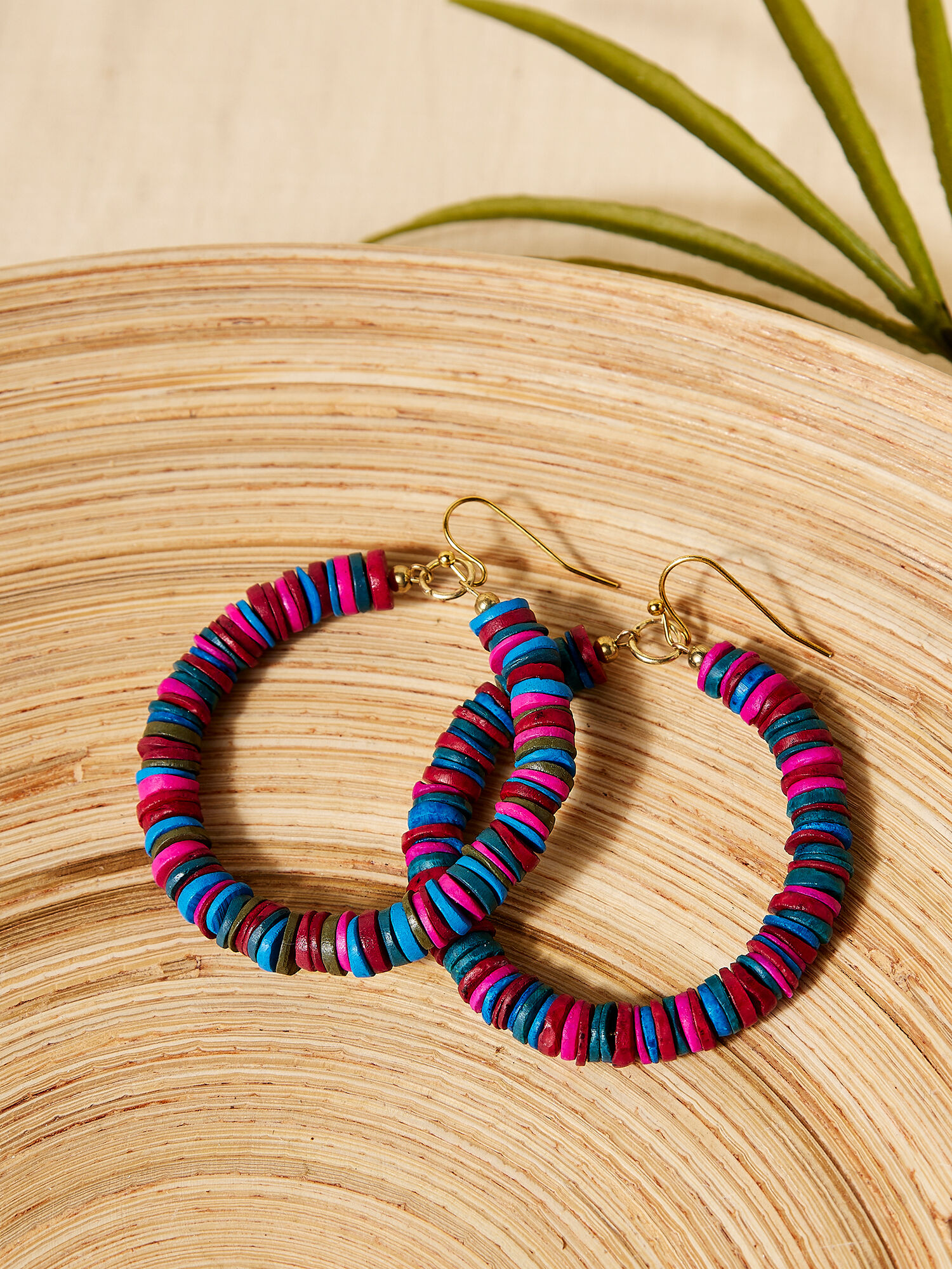 Beaded hoops sales