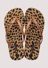 Animal Print Flip Flop, Assorted, large