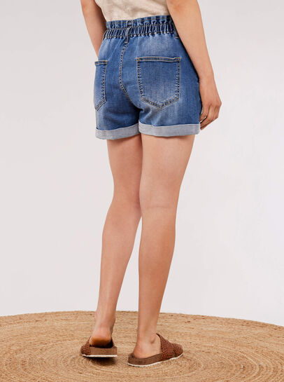 Denim Turn Up Shorts