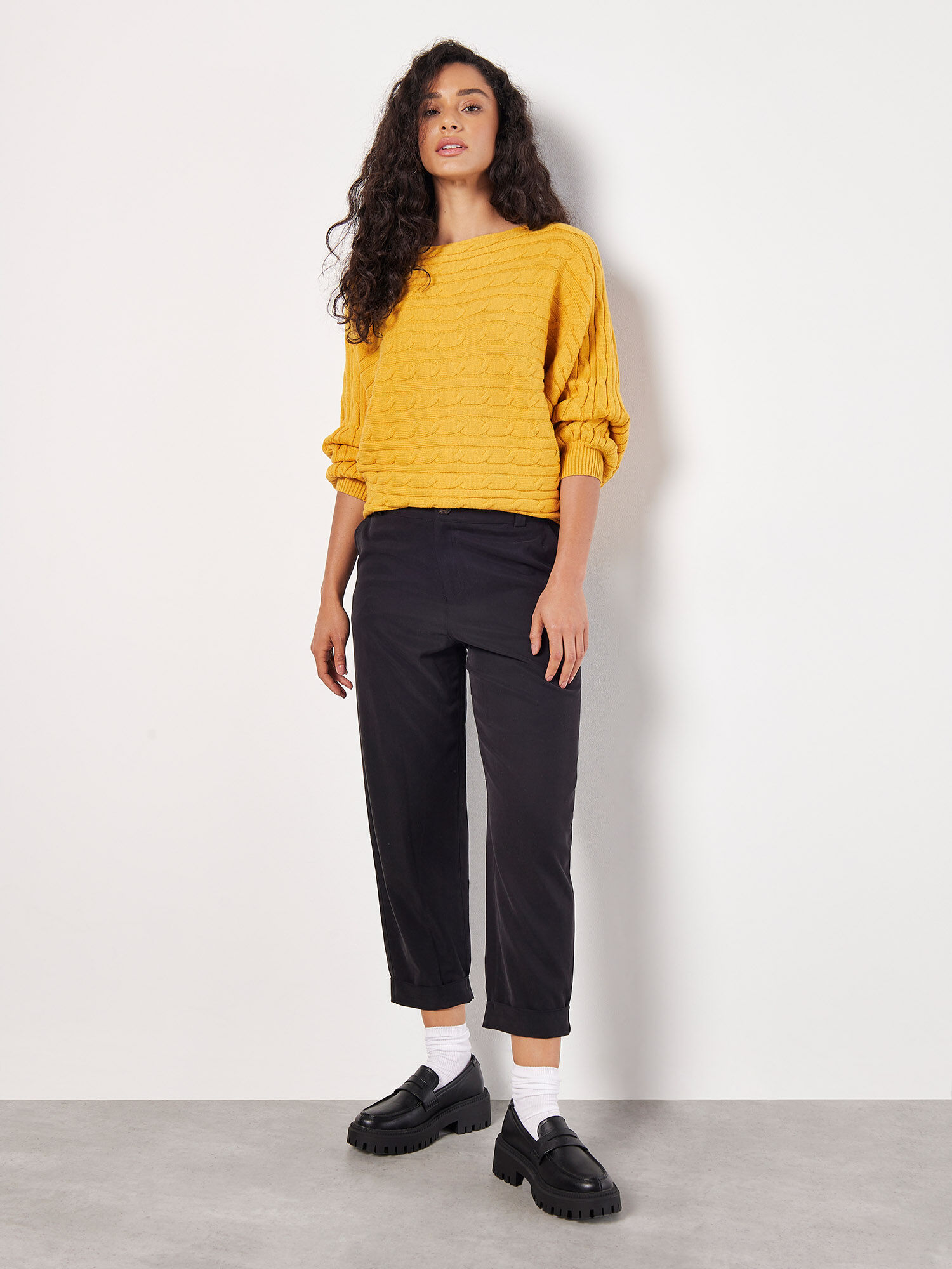 Mustard batwing jumper store