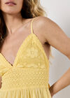 Bow Back Crochet Cami Mini Dress, Yellow, large