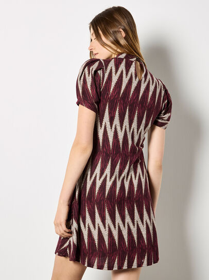 Chevron Knit Mini Dress