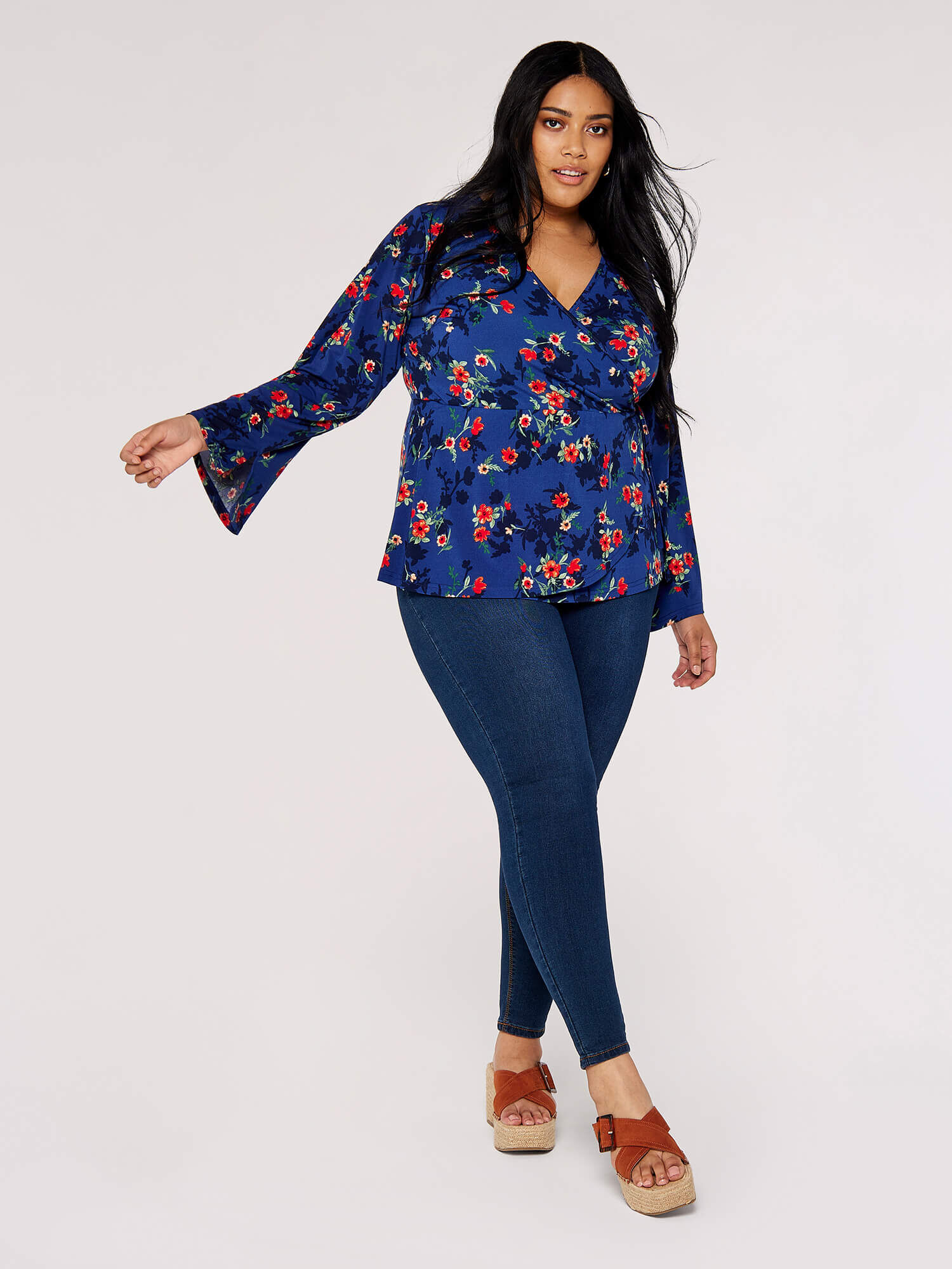 Plus cheap wrap tops