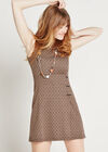Retro Wrap Dress, Stone, large