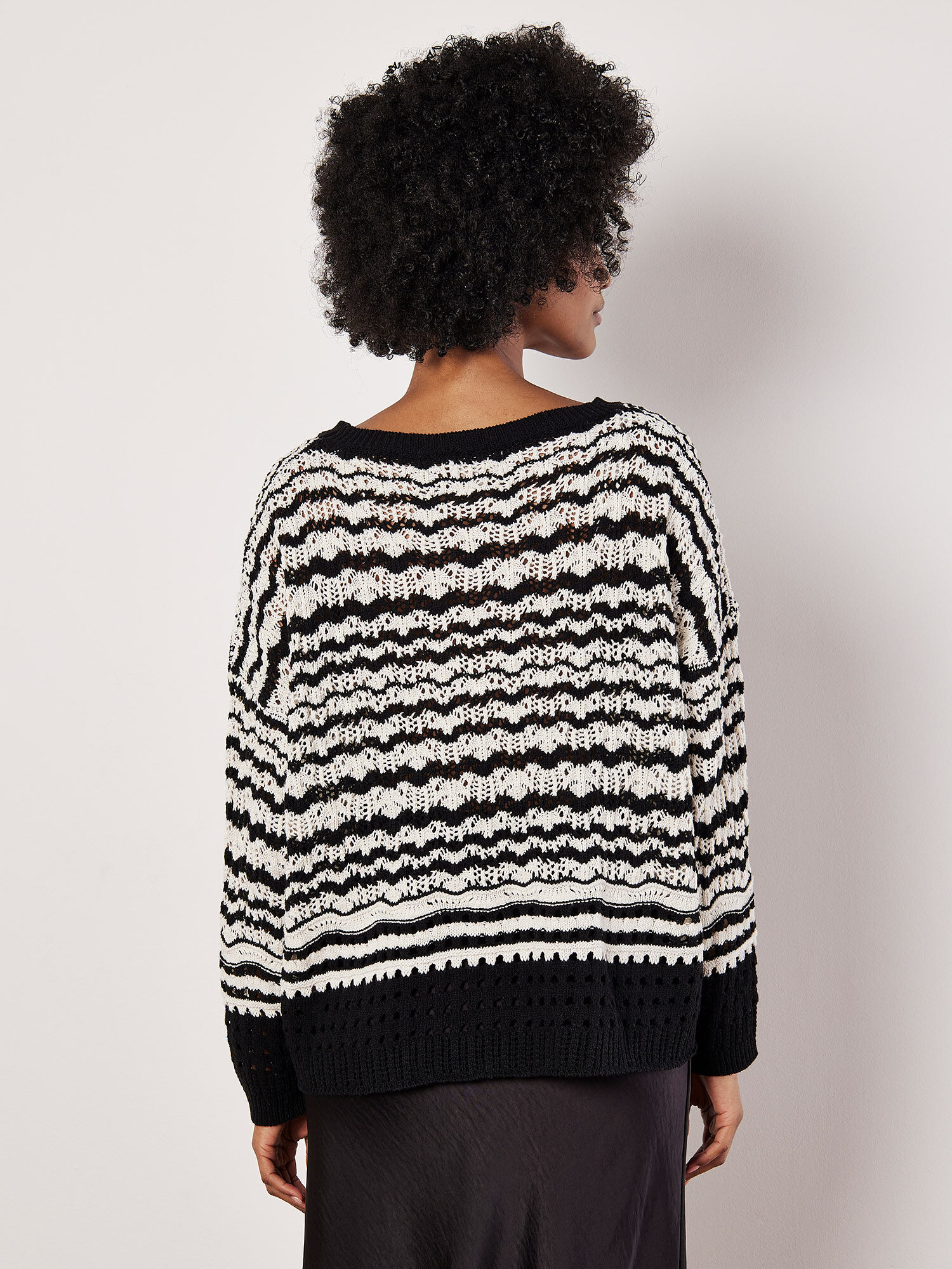 Crochet jumper black clearance