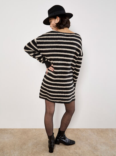 Oversized Stripe Jumper Mini Dress