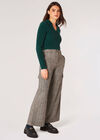 Cropped Ribbed Jersey Knit Jumper, Green, large