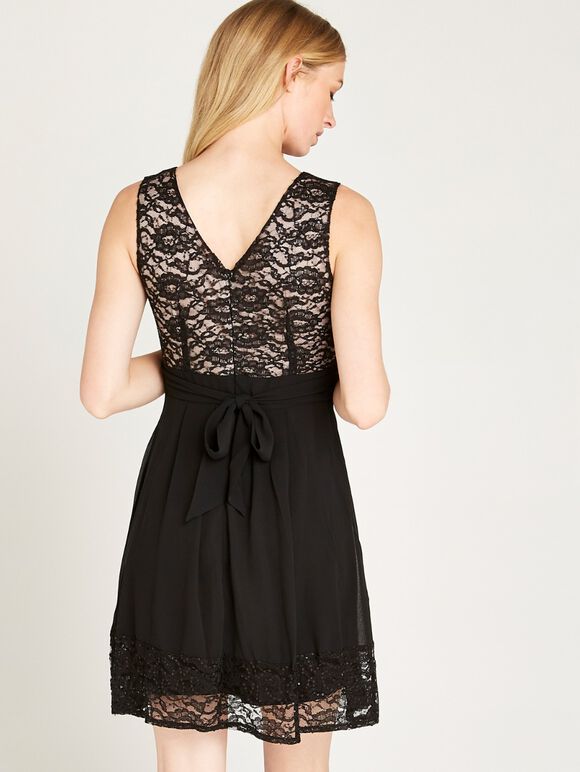 Sequin Top Cutsie Dress, Pink, large