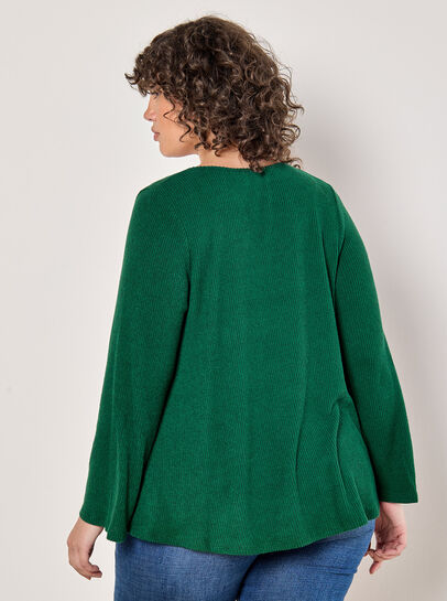 Curve Ribbed Knit Top
