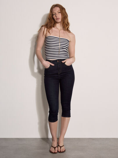 Stripe Bandeau Top