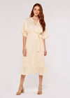 Satin Gold Foil Dress, Stone, large
