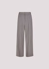 Pinstripe Wide Leg Trousers, Grey, large