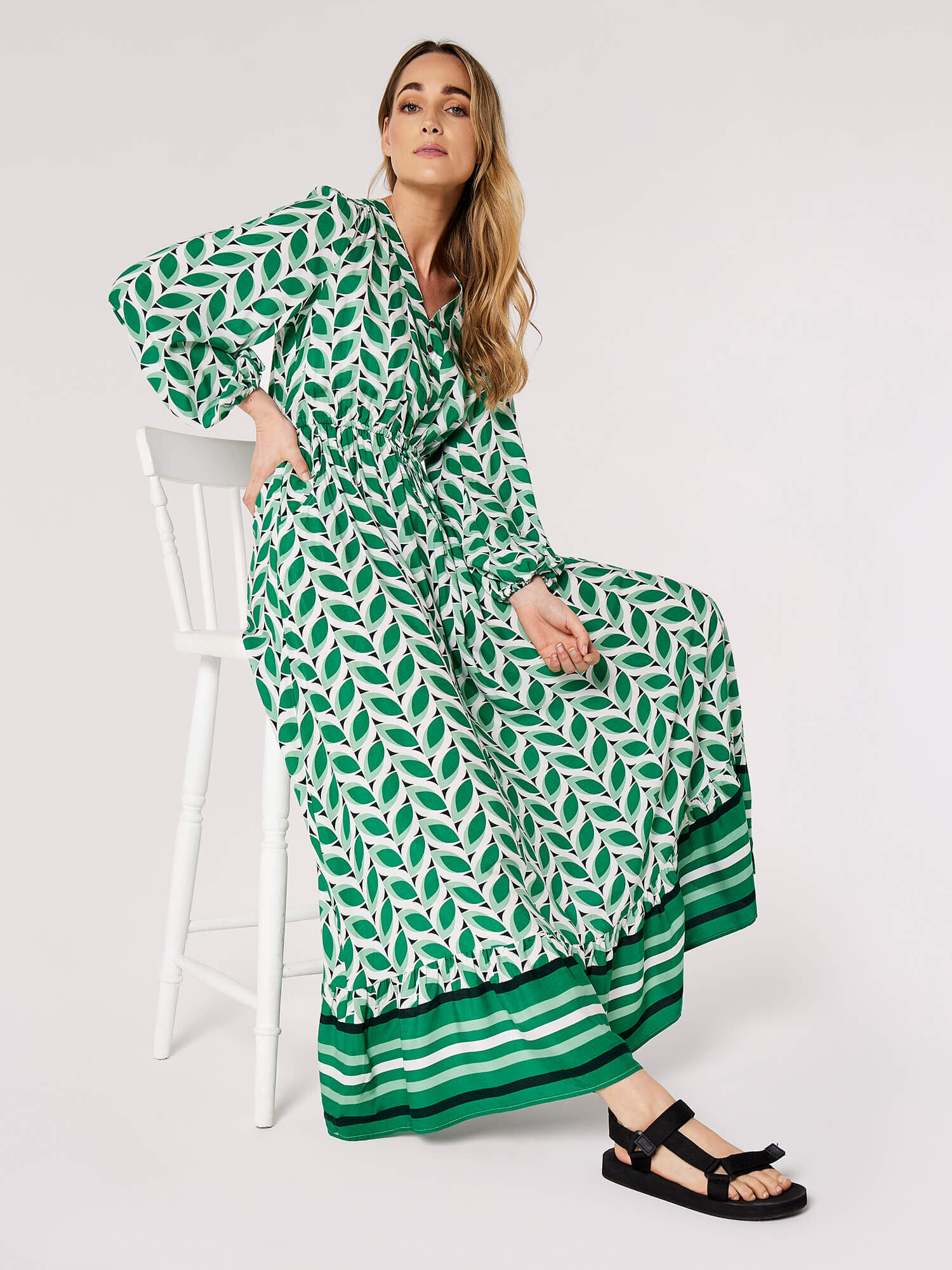 Topshop geo cheap border dress