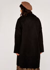 Aviator Soft Trim Suedette Coat, Black, large