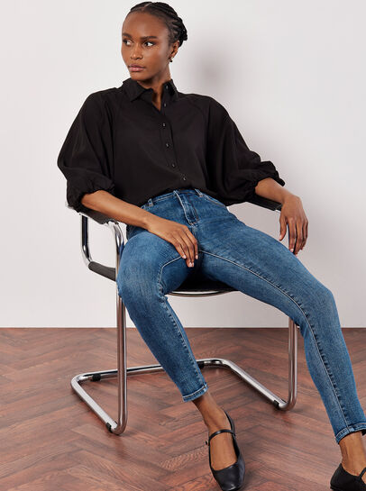 Sienna Distressed Denim Skinny Fit Jeans